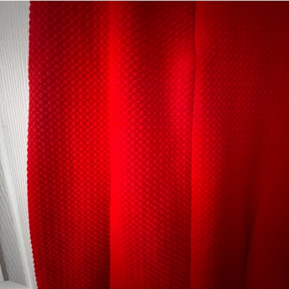 Anthropologie Maeve Quilted Red button front midi dress preppy equestrian - Picture 11 of 15